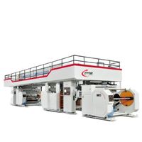 Machine de laminage à sec automatique pneumatique à haute efficacité et à économie d'énergie Mohindra Mechanical Works, adhésif solvant, 350 mètres/minute