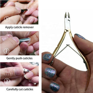 Outil d'ongle de pince à cuticules en acier inoxydable de haute qualité pour une utilisation en salon ongle caractéristique Offre Spéciale outil de doigt de beauté en gros - Product Image 5