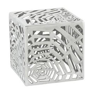 Wholesale Aluminium Side Stool Pewter Plating Silver Stylish Stool Customized Ottomans Handmade Nordic <b>Accessories</b> - Product Image 4