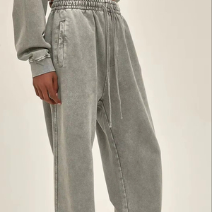 Pantalones Deportivos Unisex de Corte Holgado, Pantalones Jogger Anchos y Lavados, Ropa Casual Transpirable para Entrenamientos - Product Image 6