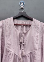 Belle robe bohème gitane pour femmes à la main motif floral en coton et polyester léger style quotidien taille libre