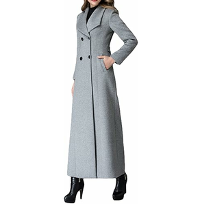 Último diseño de ropa de invierno, abrigos largos Unisex, abrigos largos transpirables de moda de Color sólido - Product Image 5