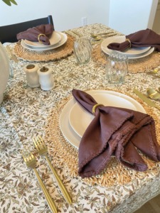 แผ่นรองแก้วหญ้าทะเลทรงกลมพร้อมขอบม้วนผลิตภัณฑ์ที่เป็นมิตรต่อสิ่งแวดล้อมทำจากแผ่นรองจานของตกแต่งโต๊ะในเวียดนามขายส่ง - Product Image 5