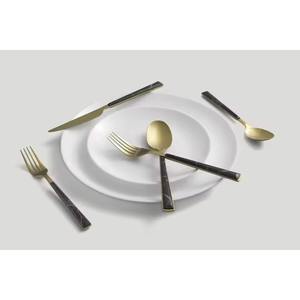Juego de Cubiertos Clásico con Mango Negro y Cabeza Dorada para Cenas Formales, Hoteles, Restaurantes, Decoración de Mesa Elegante y Recepciones - Product Image 6