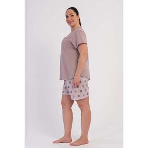 KADIN P.SUPREM BATTAL XXL O YAKA KISA KOL ETEGI OVAL SORT TAKIM - ปูดรา เปมเบ - ปูดรา เปมเบ - Product Image 3