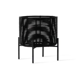 ตะกร้าสานด้วยมือเชือกปอกระเจาพร้อมขาตั้งสำหรับการตกแต่งในร่มและกลางแจ้ง - Product Image 3