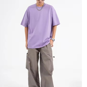 Fabricantes de camisetas de calle personalizadas al por mayor camisetas unisex bordadas con hombros caídos camisetas gráficas - Product Image 1