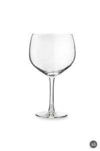 Ensemble Excelsa de 6 verres à cocktail à pied soufflés à la bouche, capacité 65 cl, transparents, modernes, pour mixologie, compatibles lave-vaisselle - Product Image 1