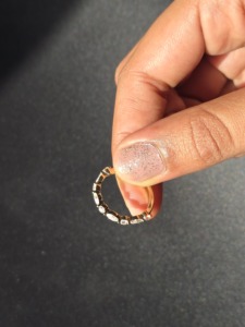 Anillo de diamantes de oro amarillo de 14K y 18K con diamantes cultivados en laboratorio, corte redondo y marquesa, banda de eternidad para mujer, joyería fina, regalo de boda - Product Image 4
