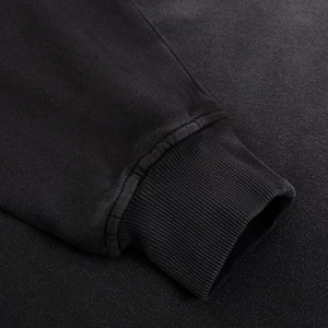 Sudadera con Capucha Estilo Vintage Negra para Hombre, Invierno 2025/2026, con Estampado Digital, Tejido de Felpa, para Ropa Casual de Calle - Product Image 3