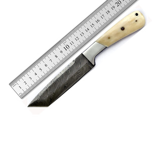 Ensemble de couteaux en acier damas à haute teneur en carbone de qualité supérieure avec belle poignée en palissandre pour la chasse en plein air Camping OEM personnalisable - Product Image 6