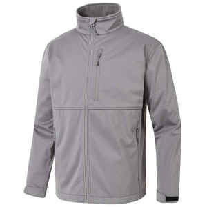 Veste Softshell imperméable et respirante à la mode impression de logo personnalisé veste Softshell à prix bon marché pour hommes - Product Image 5