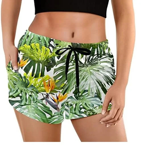 Shorts de bain unis, couleur unie, longueur genou, vêtements de plage d'été, shorts de bain confortables, séchage rapide, shorts de bain pour hommes - Product Image 2