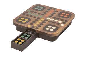 Juego de Mesa Ludo de Madera, Juego de Estrategia Clásico para la Familia, Diversión en Interiores, Entretenimiento de Mesa, Juguete de Habilidad Hecho a Mano - Product Image 3