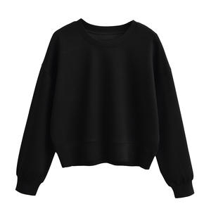 5 Colorway Cuello redondo Color sólido Manga larga Hombro caído Diseño Casual Mujer Sudadera - Product Image 2