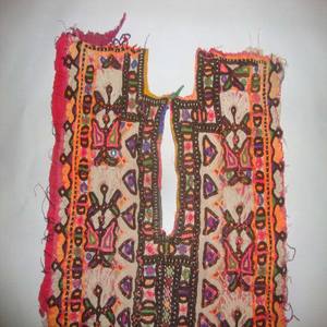 Vintage <b>Mirror</b> Work Islamic Clothing Patch Tribal Neck Yoke Embroidery Applique Girls' Fashion Dresses Traditional Muslim - Product Image 2