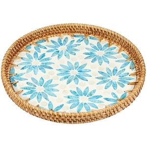 ถาดใส่ของตกแต่งแบบใช้แล้วทิ้งสำหรับร้านอาหารโรงแรมดีไซน์ดอกไม้ถาดไข่มุกสำหรับใช้ในบาร์ - Product Image 1