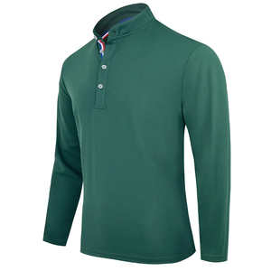Polo de manga larga para hombre de alta calidad, logotipo personalizado, suministro ODM, tela de punto, bordado, decoración, estampado, trabajo, Golf, venta al por mayor - Product Image 1