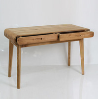 Table cosmétique moderne en teck avec tiroirs pour salon, salle à manger, appartement