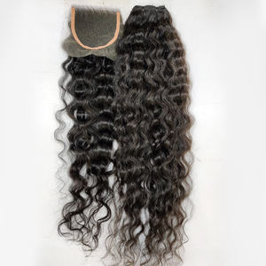 100% paquets de tissage de cheveux indiens vierges bruts et de qualité supérieure avec fermeture Style de vague de qualité 10A meilleure vente de cheveux de donneur unique indien - Product Image 4