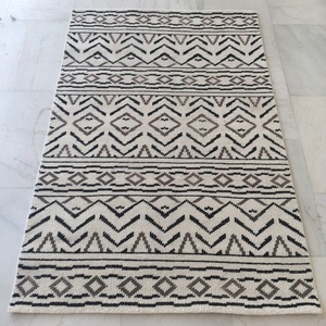 Modern Large Elegant Wool <b>Rug</b> with Hotel-Style Moroccan Pattern Hand Knotted Thick Washable Factory Price for Home Living Room - Product Image 6