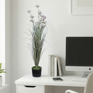 Planta Artificial de Hierba de Prado Rosa en Maceta - Product Image 4