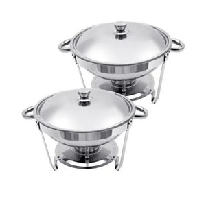 Designed for Versatility and Efficiency, This High-quality Chafing <b>Dish</b> Features Adjustable Heat Settings and a Sleek Lid - Product Image 3
