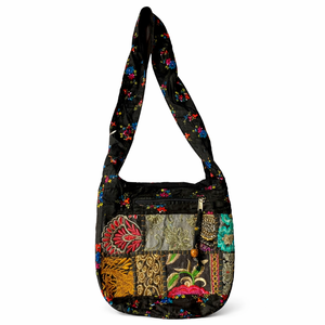 Bolsa de Mano de Tela Reciclada Hecha a Mano por Conifer, Bolsa de Compras Reutilizable Ecológica de Lona de Algodón, Artesanal, Cero Desperdicio - Product Image 1