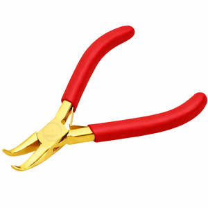 High Quality <b>Bent</b> <b>Nose</b> <b>Pliers</b> Jewelry Making Stainless Steel Precision Tool For Beads Wire Craft Wholesale Manufacturer - Product Image 6