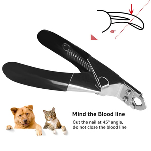 Coupe-ongles pour animaux de compagnie en acier inoxydable poli miroir avec poignée noire, lames tranchantes, coupe-ongles pour animaux, instrument vétérinaire - Product Image 5