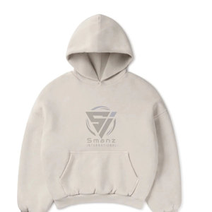 Sudadera con Capucha Personalizada con Logotipo Impreso por Transferencia de Calor, Forro Polar de Algodón Grueso, Lavado Ácido, Estilo Vintage, Unisex, para Hombre, Primavera - Product Image 1