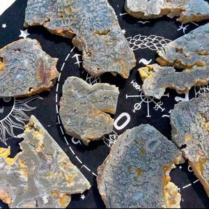 Pyrite naturelle sur tranche d'<span class=keywords><strong>agate</strong></span> d'Indonésie, spécimen de cristal scintillant 'Or des fous', <span class=keywords><strong>agate</strong></span> unique pour la décoration intérieure et la collection de minéraux - Product Image 3