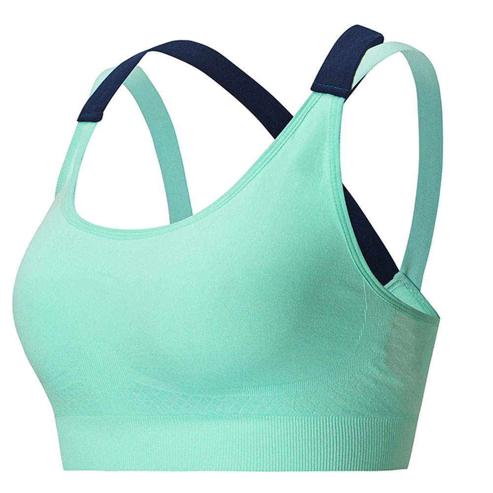 Women's Breathable High Support Sports Bra with Front Logo for Yoga Workout-Gym Fitness Wear High Quality
