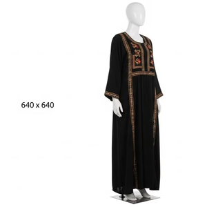 Robe Abaya Thobe Kaftan musulmane luxueuse pour femmes et hommes |   Matériel en polyester de haute qualité |   Robe islamique modeste - Product Image 4