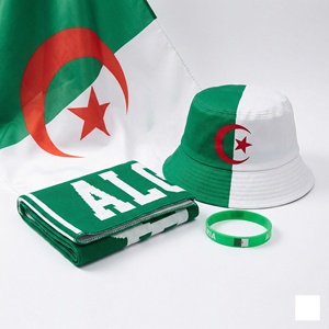 Bufanda, Cinturón y Gorras con Banderas de 48 Equipos de Argelia 2026, 150x90cm, Personalizables, Accesorios de Regalo para Aficionados al Fútbol - Product Image 1
