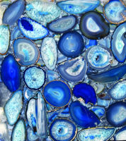 Plateau de table basse en agate quartz, beauté sereine, pierre semi-précieuse, comptoir en marbre