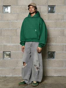 Sweat-shirt à capuche pour homme, coupe ample, style streetwear, décontracté, pour la gym, idéal pour l'hiver et le confort quotidien. - Product Image 2