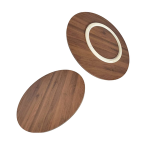 Organizador de decoración de cocina montado en la pared Lazy Susan redondo de madera personalizado accesorio de regalo de negocios de buena calidad para la venta - Product Image 1