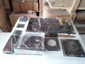 Juego de escritorio de oficina de mármol, papelería de mármol, soporte de suministros de oficina de ónix - Product Image 5