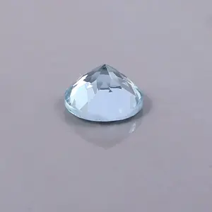 Cristal de cuarzo facetado de 6x6MM de corte brillante redondo de Aguamarina Natural para la fabricación de joyas de piedras preciosas sueltas - Product Image 2
