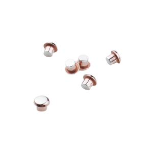 Remache de Aleación de Plata y Cobre AgSno12 Trimetálico Personalizado para Contactos Eléctricos - Product Image 1