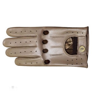 Men's Custom Logo Sheep <b>Skin</b> Leather Winter Driving Gloves Fashionable Wholesale Custom Made Design - Product Image 5