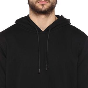 Venta al por mayor Casual Capucha Hombres Sudadera con capucha Logo Estilo de pecho Pullover Hombres Sueltos en blanco negro Sudaderas con capucha - Product Image 4