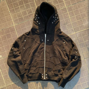 Sudadera con Capucha para Hombre, Venta en Línea, Estilo Urbano, Color Liso, Material de Marca Puro, 300 g/m², Cómoda, Personalizable - Product Image 4