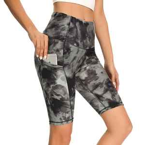 Oferta de verano 2024, pantalones cortos Cargo de Fitness informales para mujer, tela de algodón peinado de rizo 100%, estilos de cintura media alta, patrón transpirable - Product Image 5