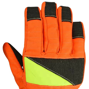 Gants de pompier en cuir durable Gants résistants au feu avec bande réfléchissante Gants de travail résistants au feu - Product Image 4