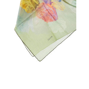 Silk Cotton <b>Square</b> <b>Scarf</b> with Digital Print - Product Image 2
