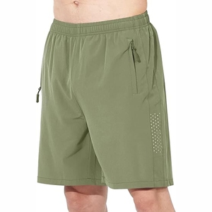 NESTRUE SPORTS Short de course à pied décontracté à séchage rapide et respirant 100% polyester pour hommes, motif solide pour les sports de plein air en ville - Product Image 4