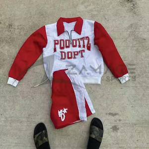 Custom Two Piece Windbreaker Short AND Jacket <b>set</b> Nylon/Polyester Streetwear Windbreaker Short Tracksuit <b>Set</b> For Summer - Product Image 5