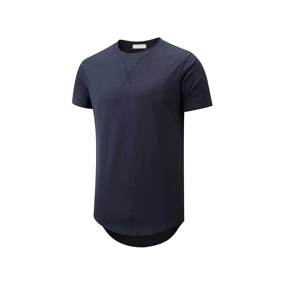 Fashion OEM Mens 100%Cotton Hipster Hip Hop Longline Hoodie Pullover Short  Sleeve Custom Blank Knit Sweatshirts Hoodies for Men